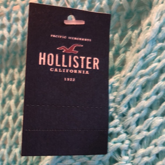 Hollister Turquoise Blue Ombré Cotton Sweater NWT Size S - Picture 6 of 11